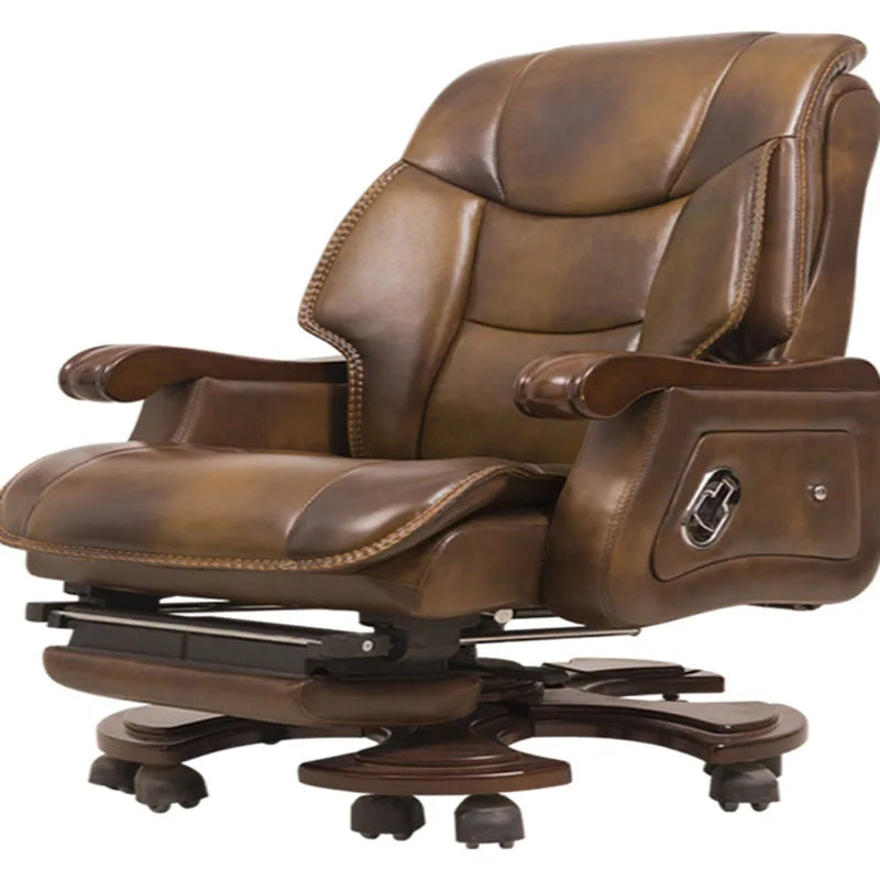 Luxury Leather Recliner Office Chair