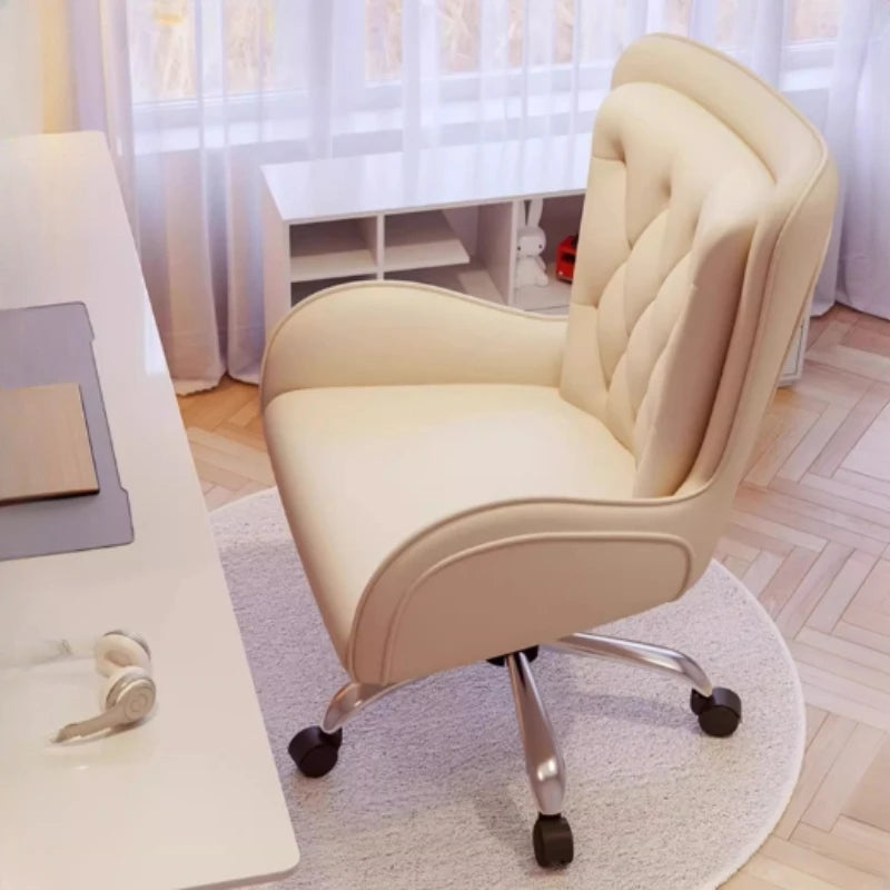Fancy ergonomic gaming chair: rotating, with wheels