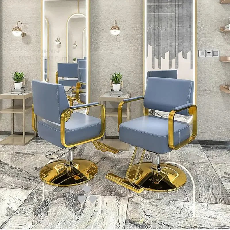 European Barber Chairs Salon Furniture Simple Barber Shop Hairdressing Chair Hair Salon Lift Beauty Salon Chairs X