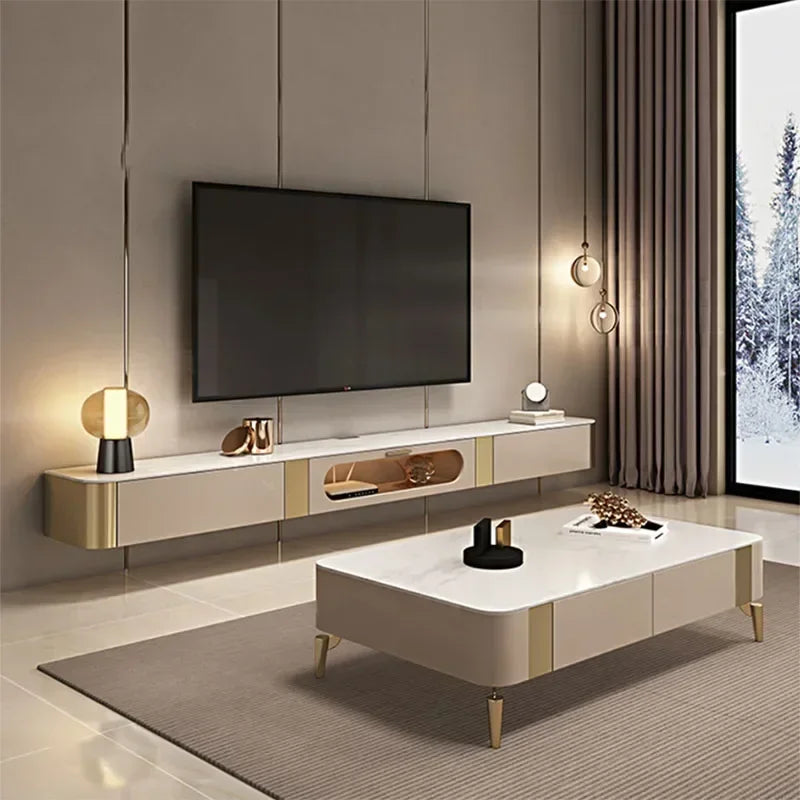 Hanging Console Tv Stands Mobile Shelf Solid Wood Monitor Cabinet Floor Tv Stands Lowboard Moveis Para Casa Salon Furniture