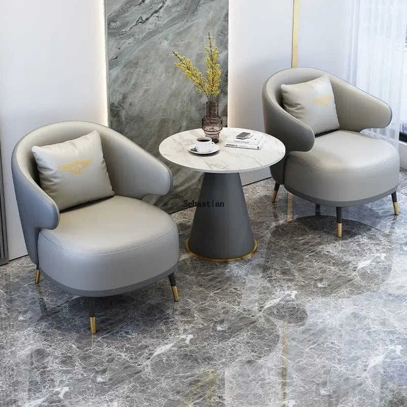 Nordic New Light Luxury To Negotiate Reception Sofa Combination Sales Office Home Balcony Leisure Business Hotel Sofa