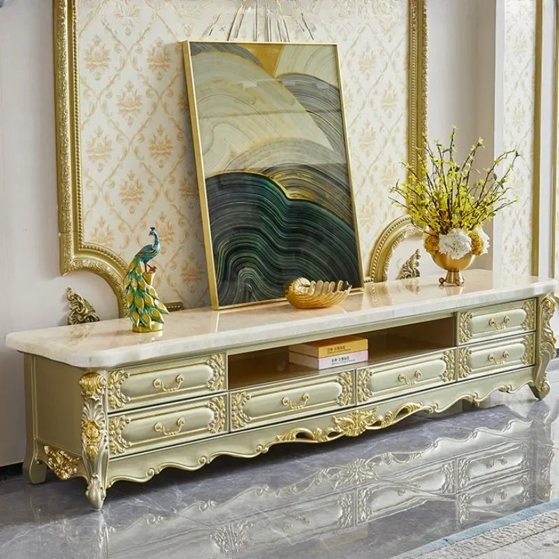 Luxury TV Stand – Simple Farmhouse Design for Living Room Furniture with Fireplace