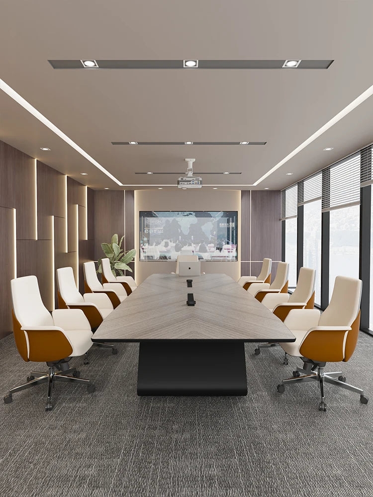 Large conference table Long table Negotiation table Training Office meeting room Receptionand chair combination