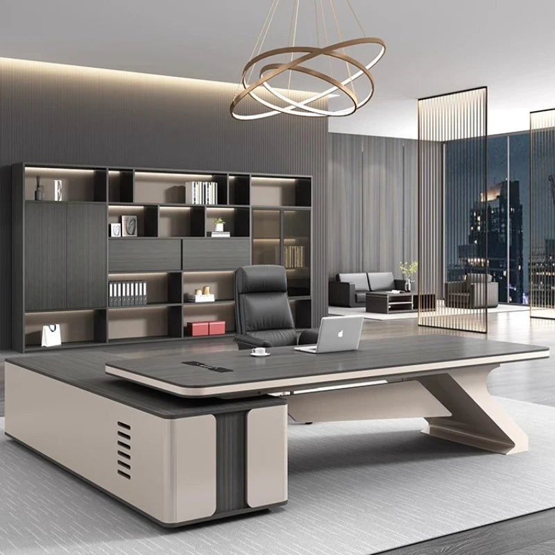 Modern Executive  L-Shaped Office Desk