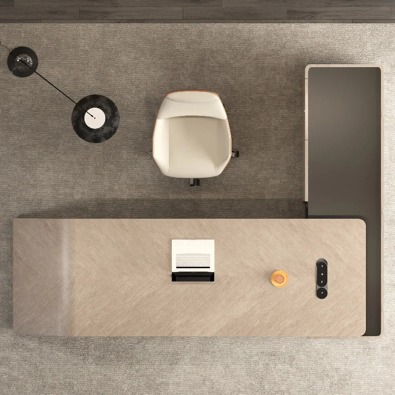 Executive Office Desk Wood Workstation Corner Reading Computer Writing Home Study Desks L Shaped Gaming Office Furniture