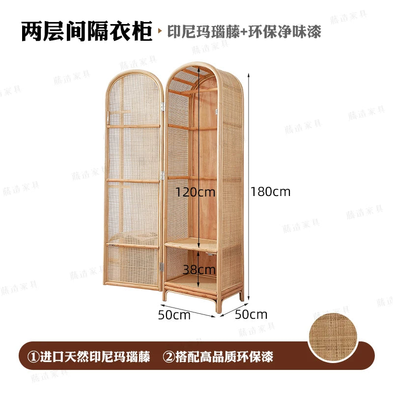 Portable Bedroom Wardrobes – Space-Saving Open Closets for Kids, Mobile Organizer