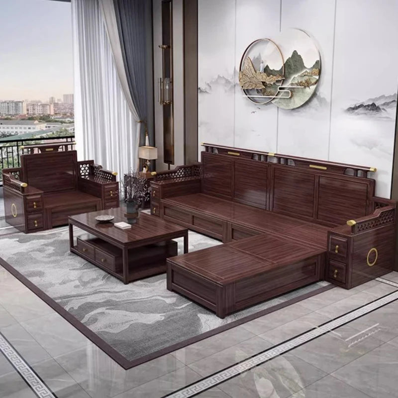 Wood Relaxing Fancy Sofas Living Room Modern Natural Ebony Reading Sofa Lounge Designer Divani Da Soggiorno Furniture Couch