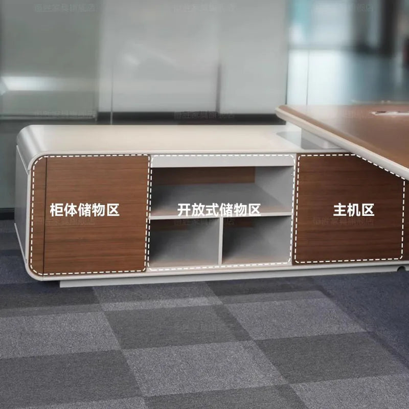 L-Shaped executive office desk