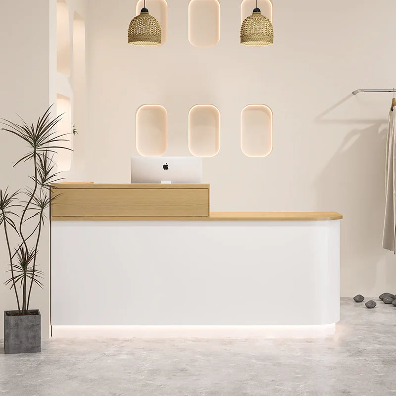 Aesthetic Counter Table Furniture—Modern Luxury Reception Desk