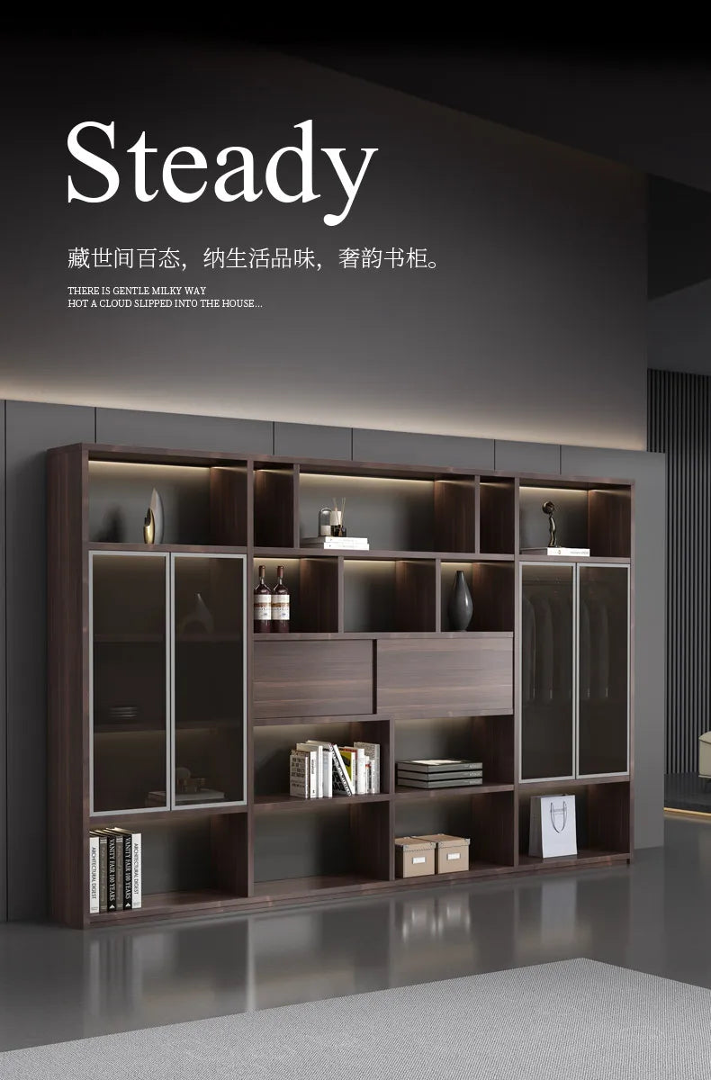 Modern Simple Wooden Storage Data Cabinet, General Manager Boss, President&