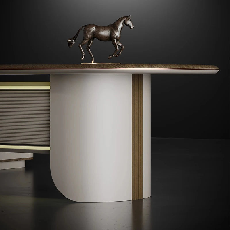 Luxury Modern L-Shape Office Furniture Set
