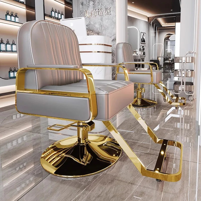 Luxury Salon Recliner Chair – Swivel for Hairdressers and Barbers