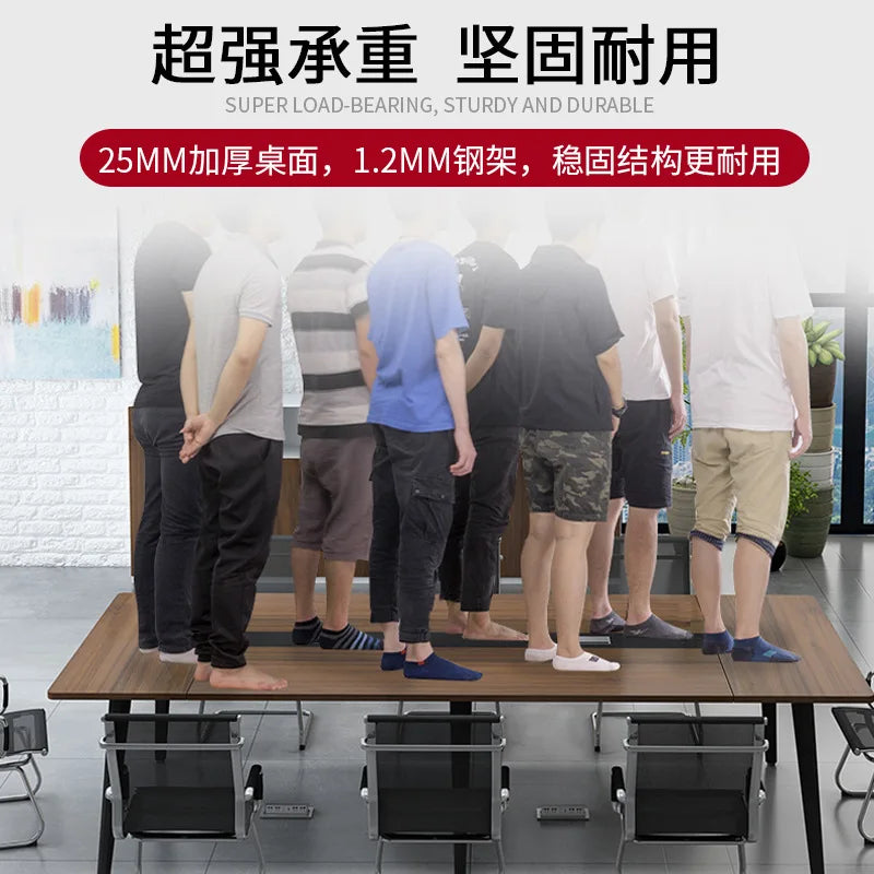 Office furniture, large conference table, long table, simple modern staff training table, strip table, office desk and chair com