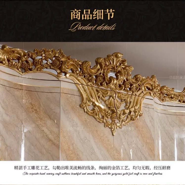 European-Style Solid Wood Wardrobe – Carved Luxury, French Palace Design, Fully Customizable