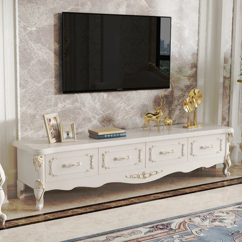 Tv Storage Media Console Furniture Display Stand Entertainment Unit Controller Gold Muebles Hogar Mueble Modern Holder Table