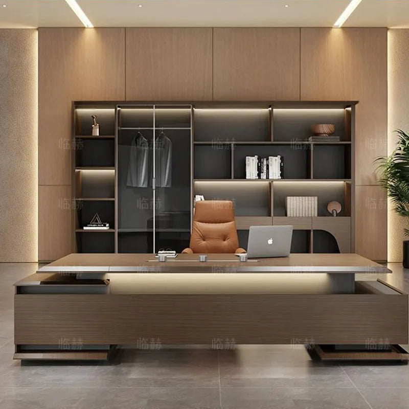 Versatile Office Desk with Standing Motion