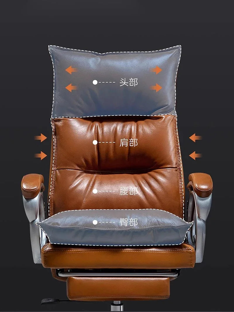 Senior Lazy Gaming Chair Sofa Gaming Leather Recliner Massage Home Boss Chair Executive Sillas De Oficina Office Furniture