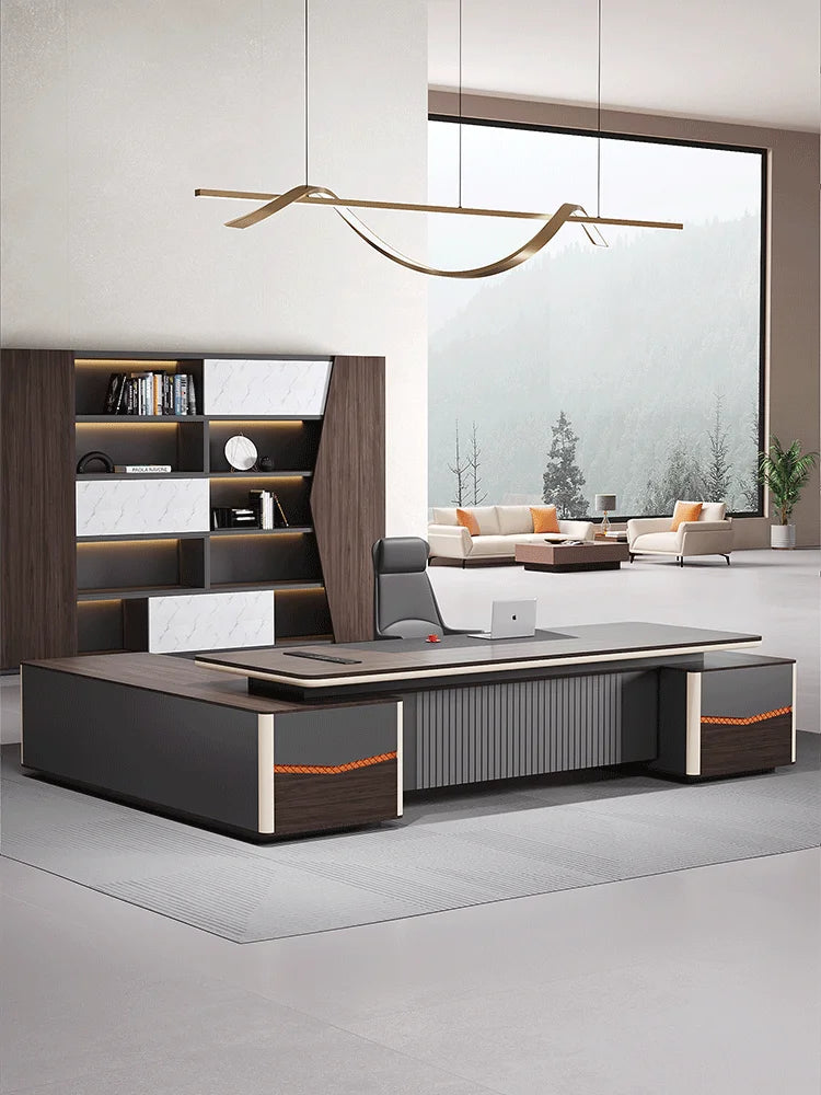Light luxury boss desk