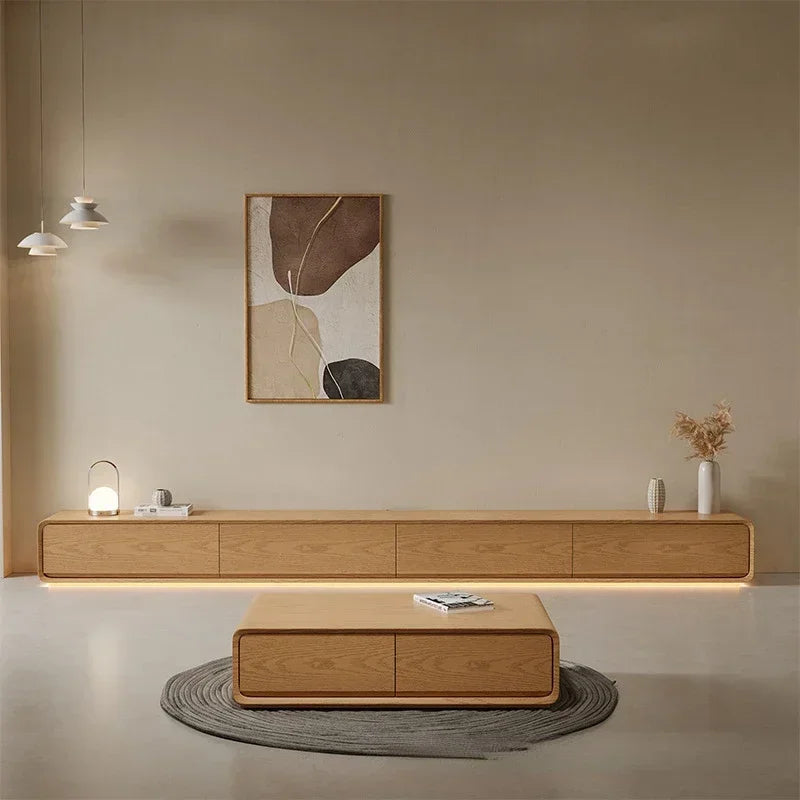 Modern Suspended TV Cabinet – Simple, Movable Display Stand