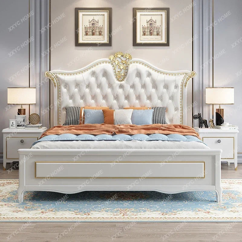 Modern Soft European Double Bed Designer Luxury Headboards Double Bed Modular King Human Meules De Chambre Nordic Furniture