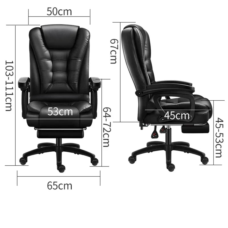 Gamer Office Chair – Nordic Executive Recliner with Wheels