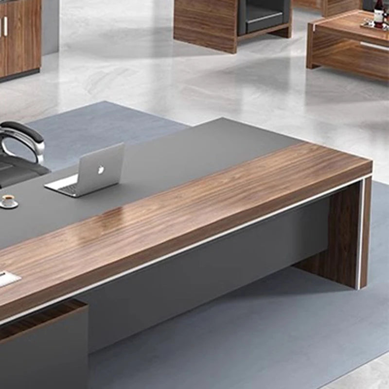 Executive Simple Minimalist Desktop L-Shaped Desk