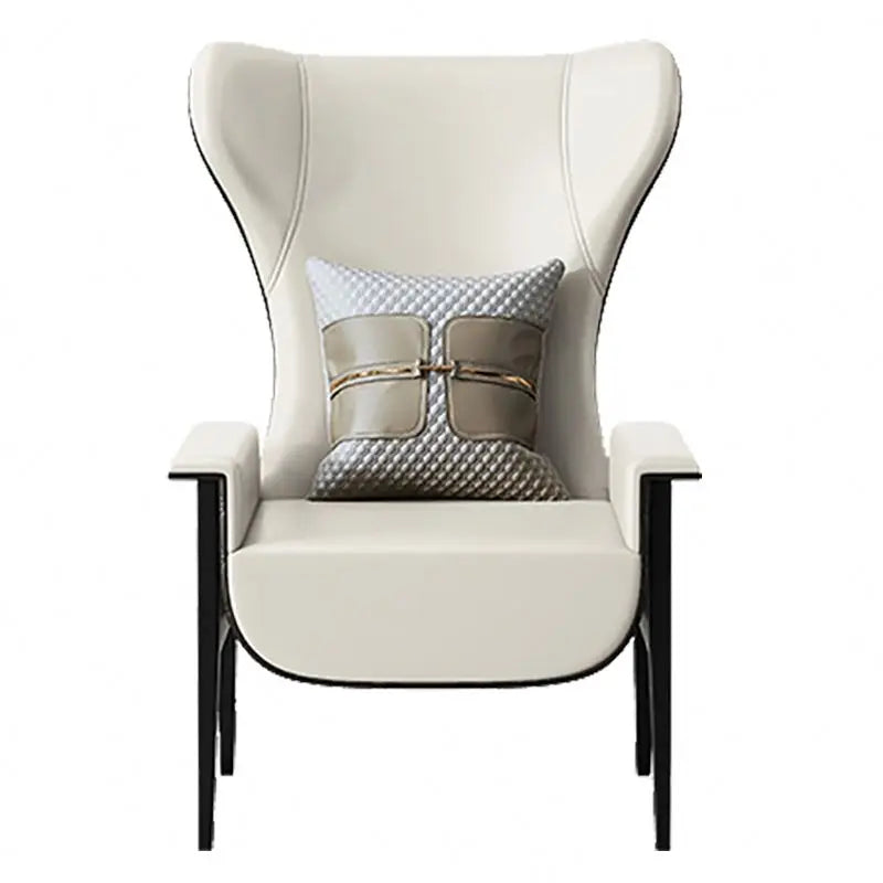 Modern luxury high-back lounge chair: a stylish leather design