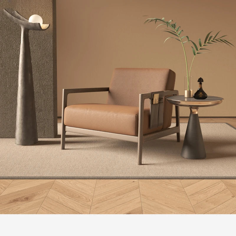 Wood Armrest Living Room Chairs Nonslip Garden Cushion Nordic Floor Chairs Ergonomic Modern Comfy Fauteuils De Salon Furniture