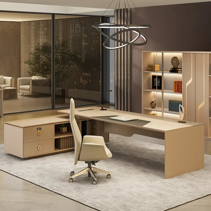 Executive L-Shaped Office Desk