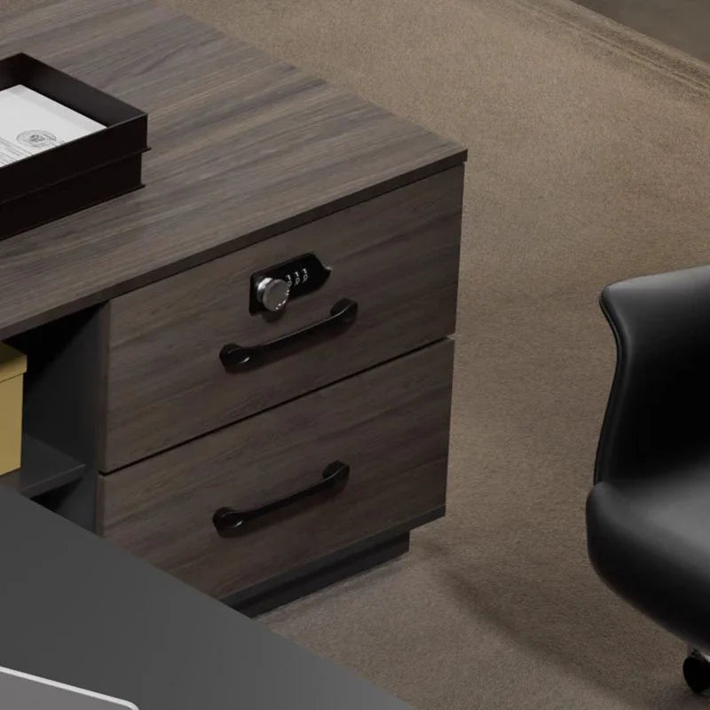 Luxury L-shaped workstation desk