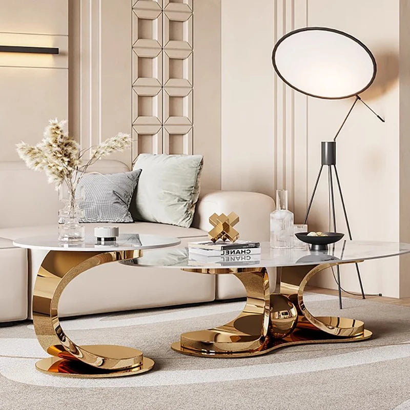 Modern Metal Coffee Table – Luxury Nordic Design