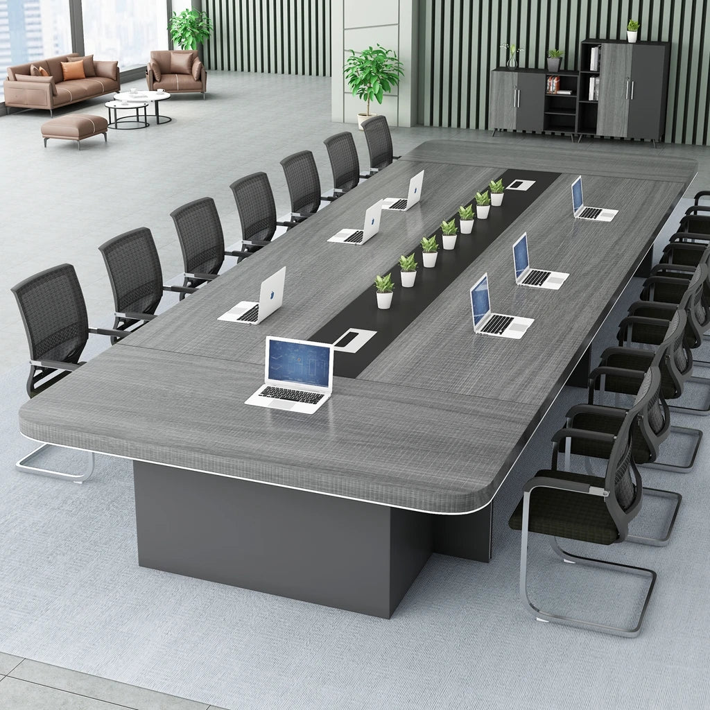 Luxury Boardroom Conference Table & Chair Set