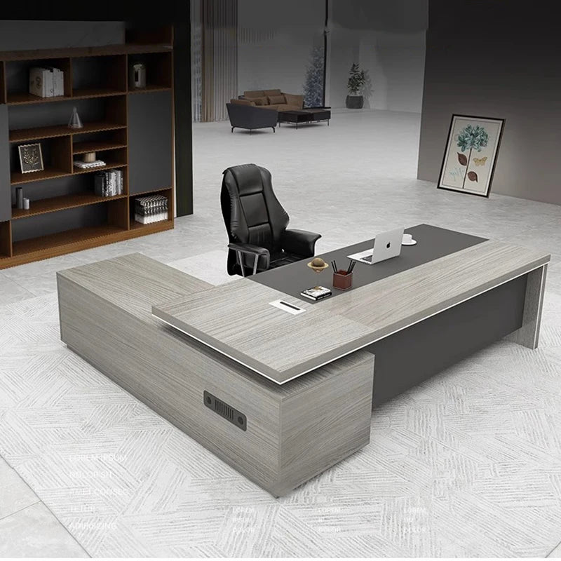 L-Shaped Executive Desk