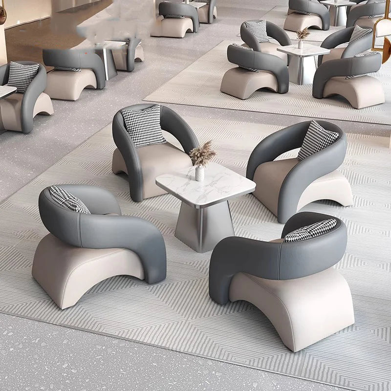 "Modern Marble Dining & Conference Table with Chairs