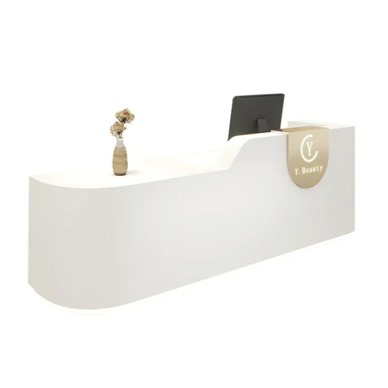 Cash Register Counter and Storage Center for Beauty Salons—Reception Podium