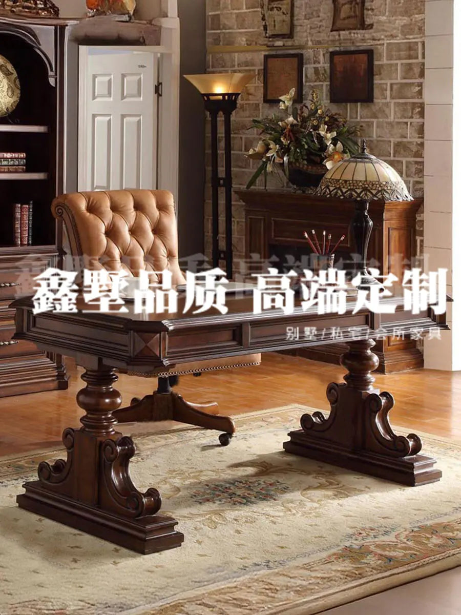 American Solid Wood Desk; High-End Household Computer Desk