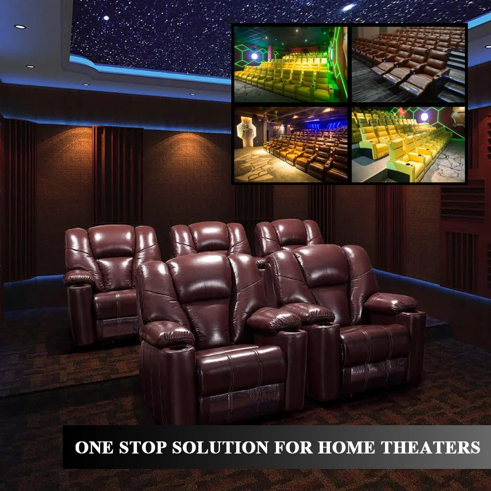 Foshan Orange Modern Electric Recliners & Sofas – Luxury Home Theater Seating