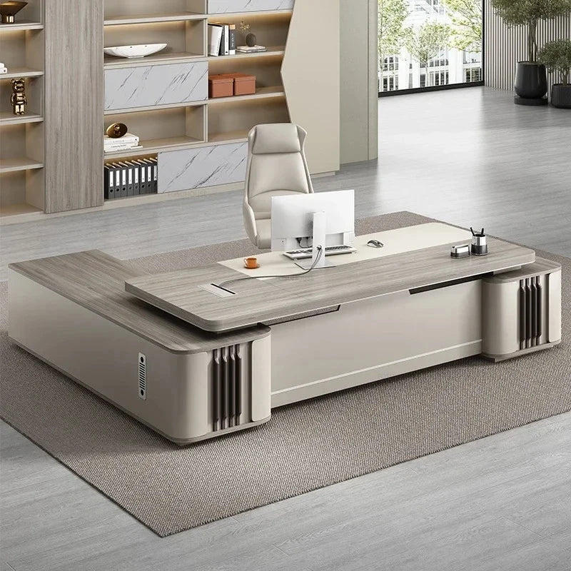 Fashion Light Luxury Boss Desks Simple Office Furniture Modern Manager Desk Single Office Chair Set Home Desktop Computer