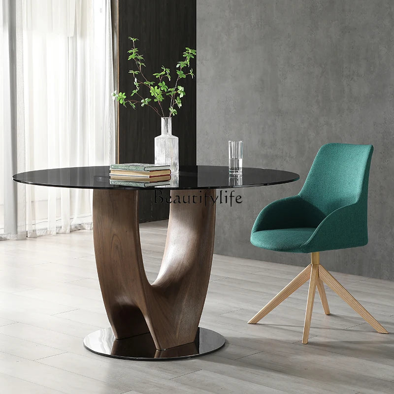 Nordic Light Luxury Round Dining Table
