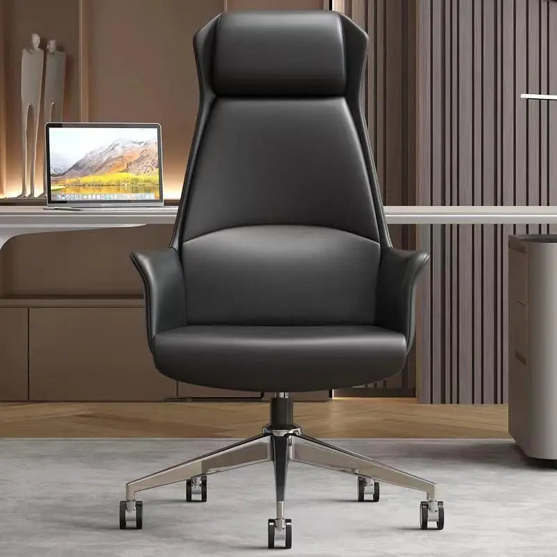 Luxury office chair with neck rest