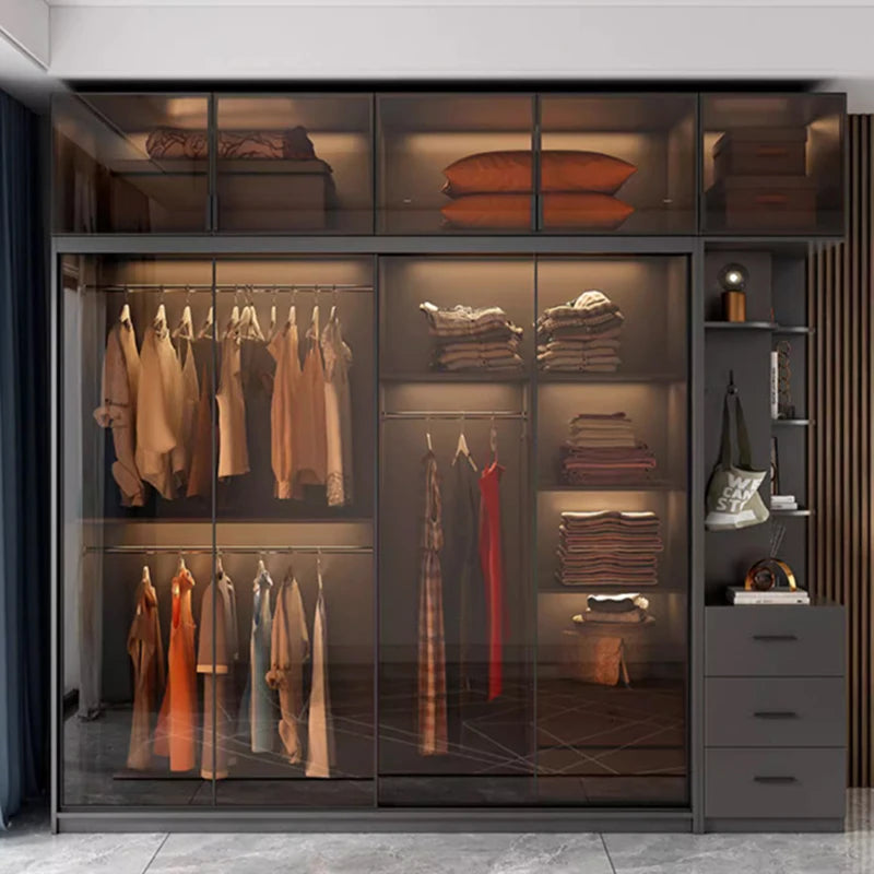 Mirror Cabinet Wardrobe – Storage Cupboard, Display Desk, Clothes Closet, and Filing Shelves