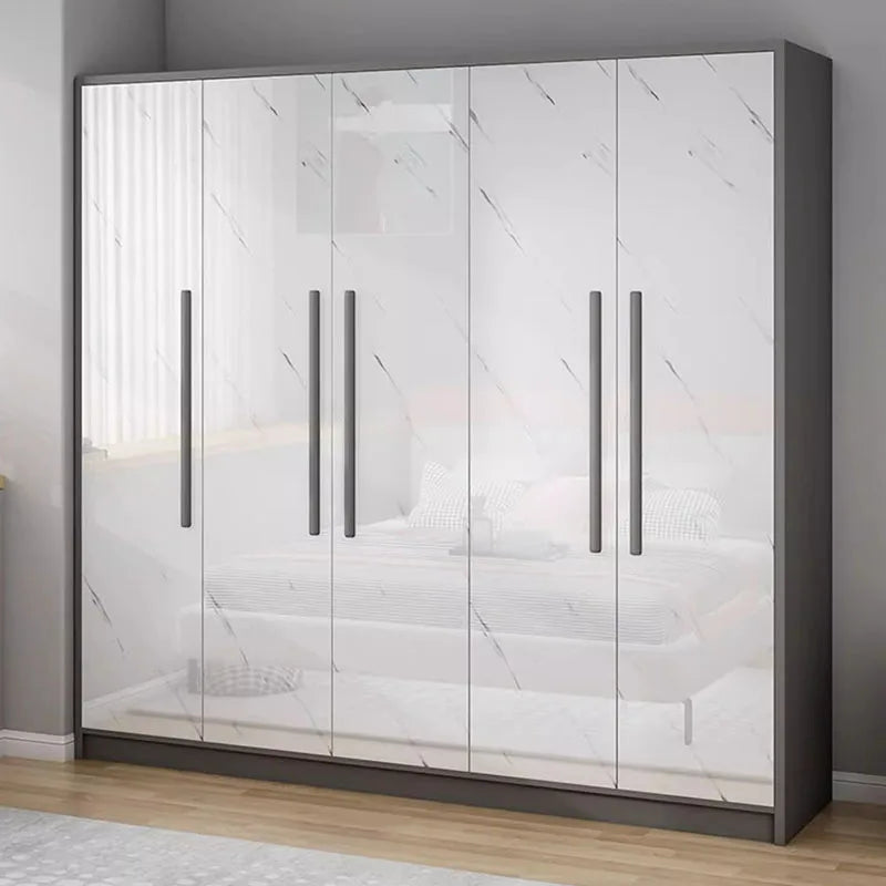 Women Wood White Wardrobe Storage Drawer Bright Nordic Bedroom Wardrobe Hotel Display Cabinet Ropero Armables Home Furniture