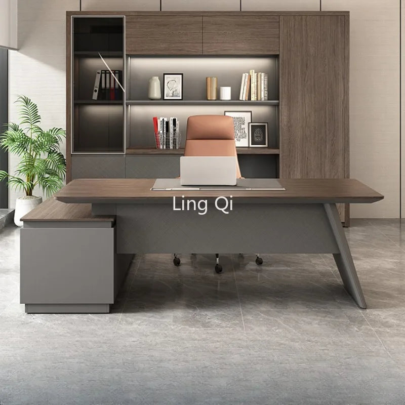 Table For Study Square Dressing Gaming Chair Office Desk Accessories Furniture L Shaped Automatic Computer Boss Tables Setup Tv