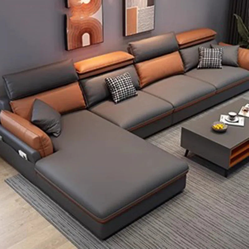 Curved Chaise Lounge Sofa – Ergonomic Corner Sofa and Computer Bed, Luxury Minimalist Wohnzimmer and Bedroom Furniture