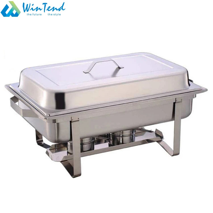 Stainless Steel Buffet Equipment Food Warmer Luxury Chafing Dish For Hotel