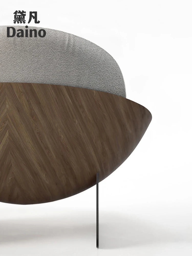 Light luxury single sofa: eggshell chair