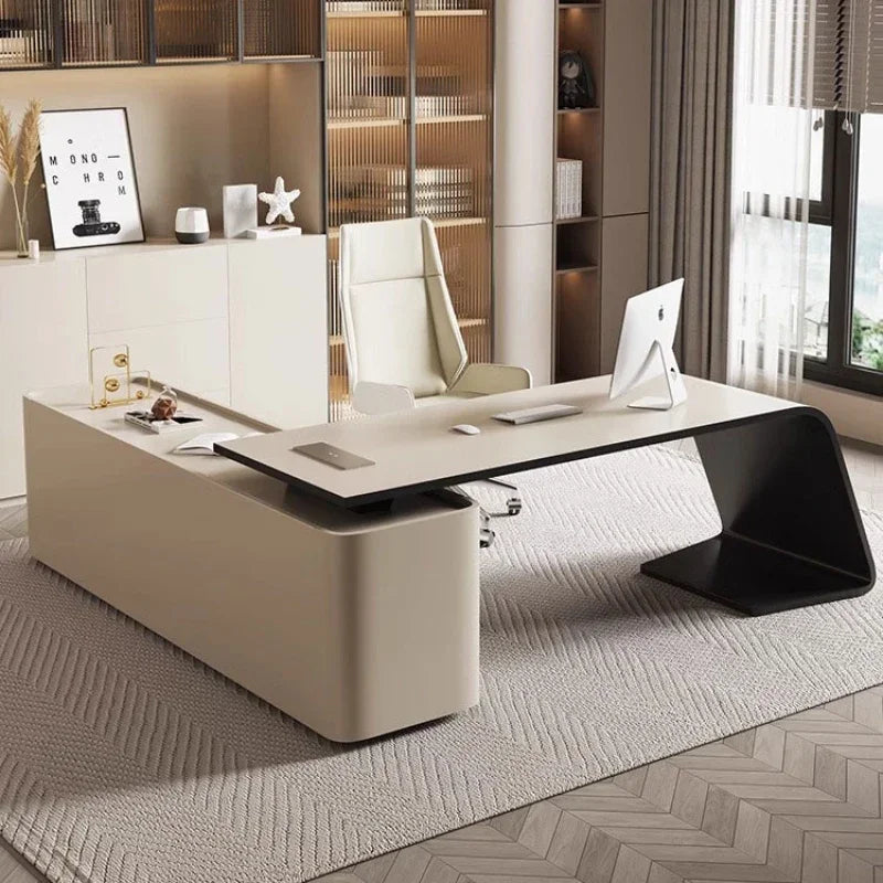 Light luxury office desk, multifunctional work and study table