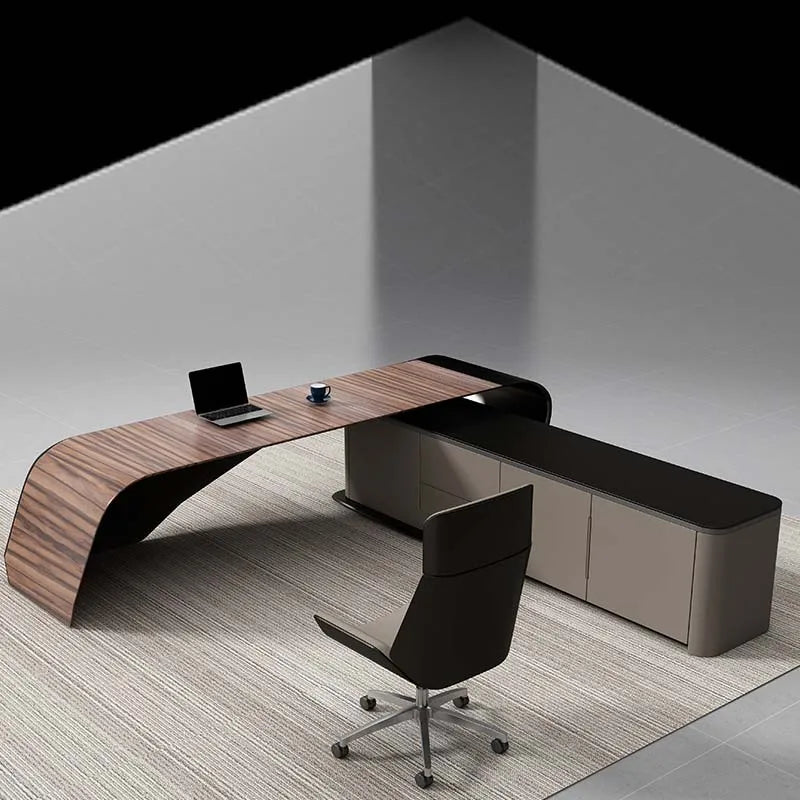 Luxury L-Shaped Executive Desk for Office