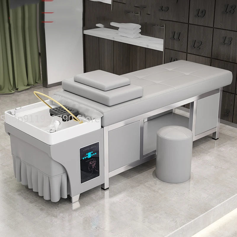 Japanese Shampoo Bed – Comfort Massage with Water Circulation for Hair Therapy and Spa