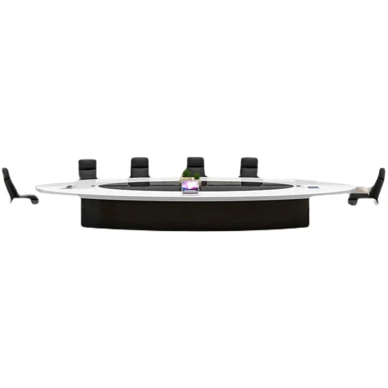 Stylish minimalist modern negotiation table with matching chair combinations